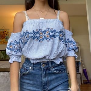 Cute off the shoulder blouse